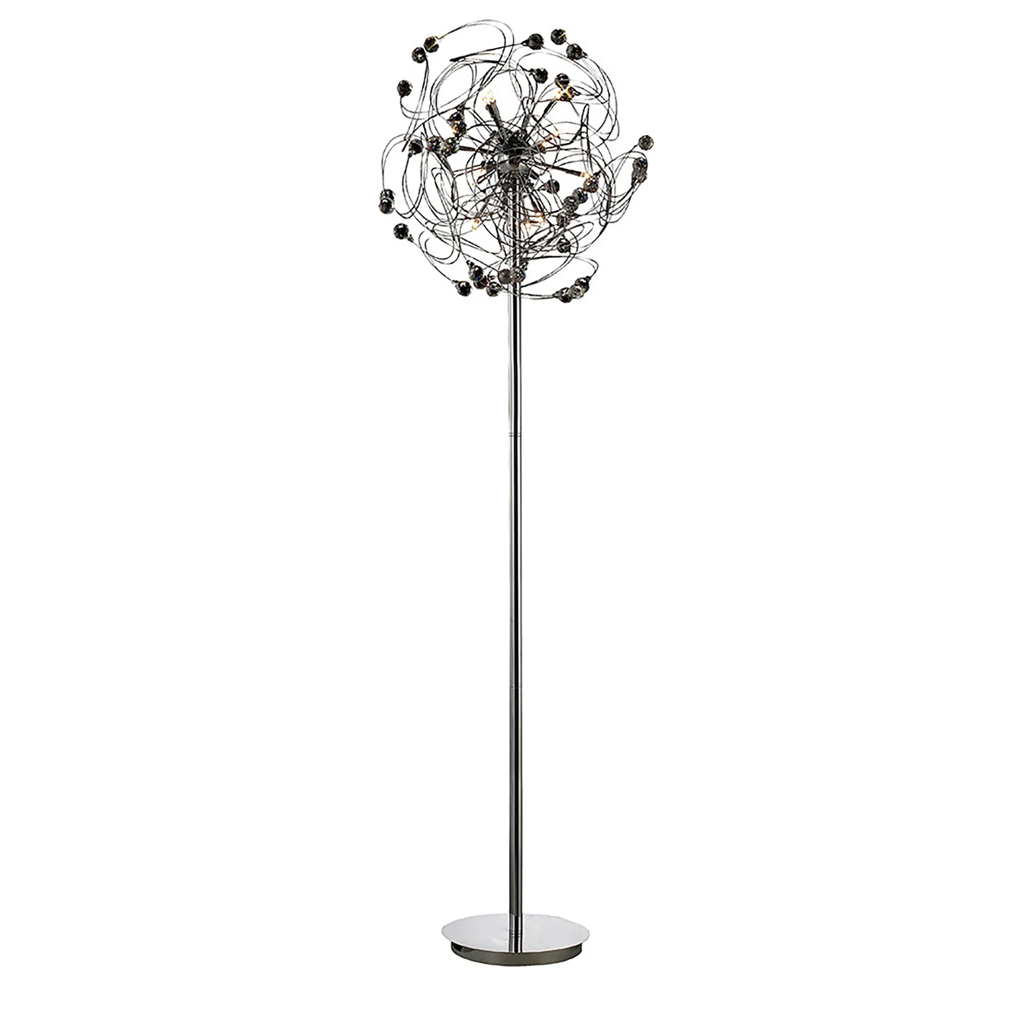 Messe Crystal Floor Lamps Diyas Multi Head Floor Lamps